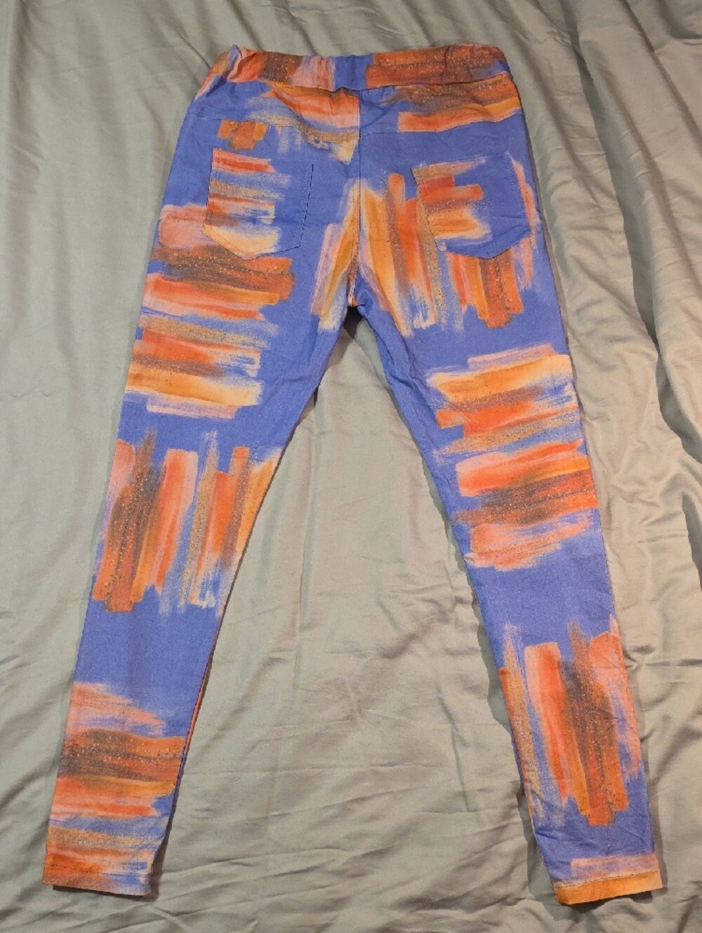 Bella Amore Italy Wanderlust Painted Pants / Sz Sml-Med / Front & Back Pockets - Picture 2 of 12